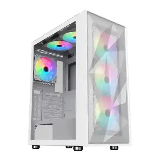 (image for) CiT Phantom XL White Mid Tower E-ATX PC Gaming Case